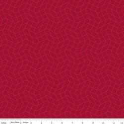 Wavy Grid in Red