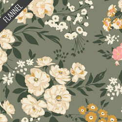 Garden Sonnet Flannel in Dim