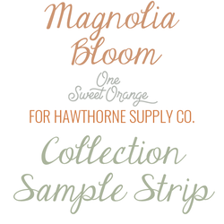 Magnolia Bloom Sample Strip