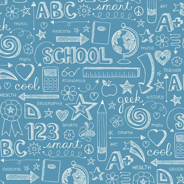 Doodles in Blue