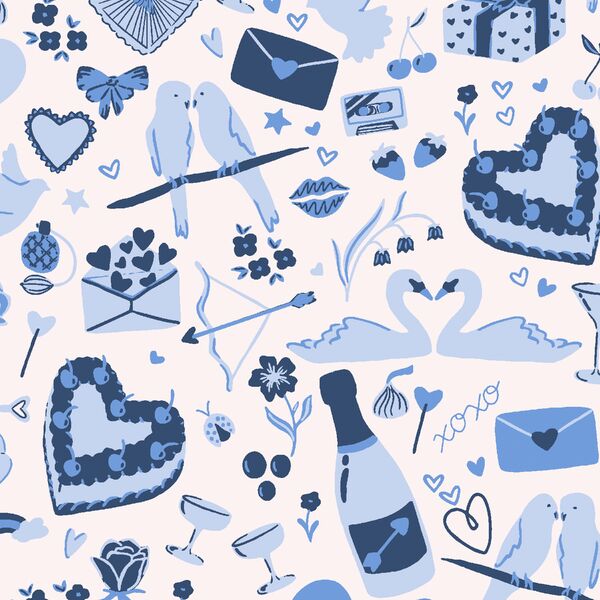 Large All You Need is Love in True Blue