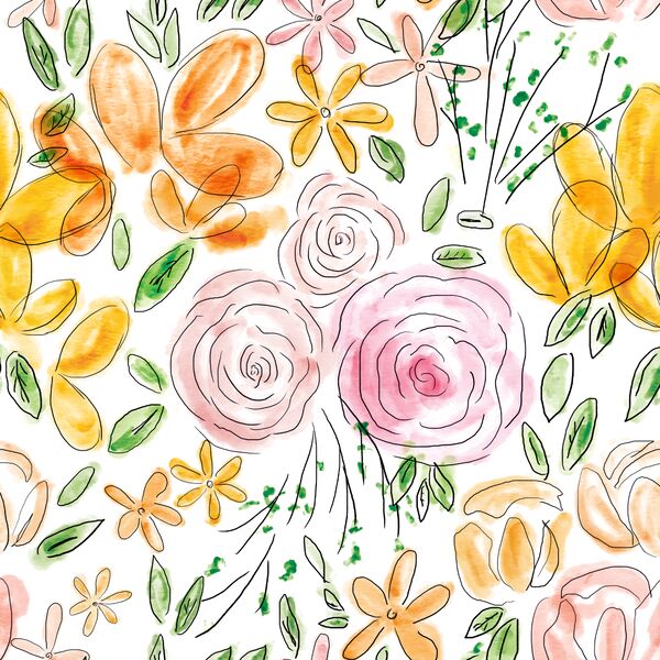 Large Spring Floral in Blooming