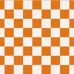 Haunted Check in Orange