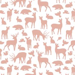 Forest Friends in Quartz on White