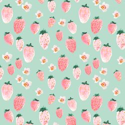 Strawberry Blossom in Mint