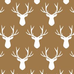 Stag Silhouette in Ochre