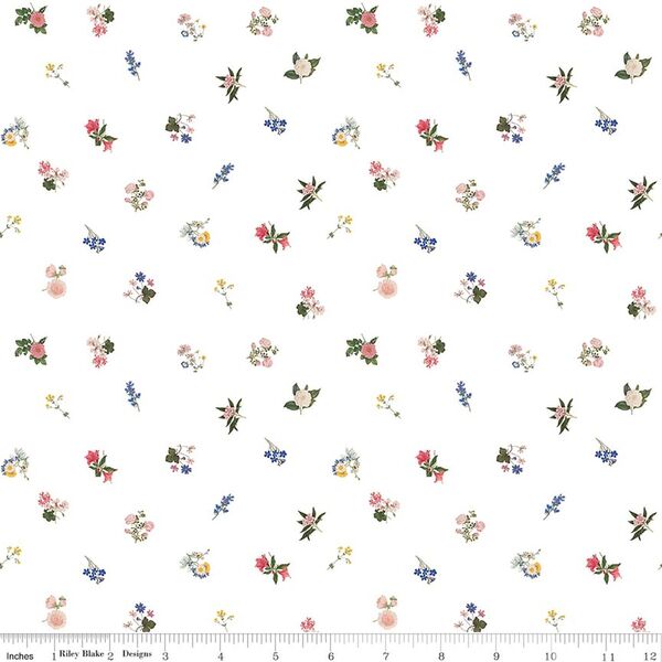 Flower Toss in White