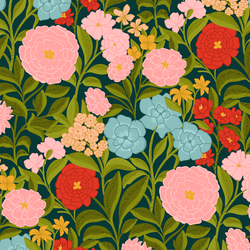 Blooming Vintage in Midnight Blue