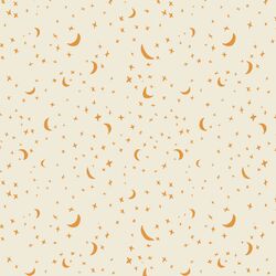 Celestial Stars in Butternut on Cream