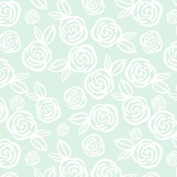 Tea Roses in Mist Green