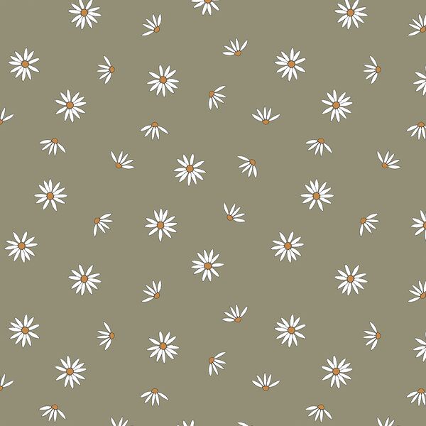 Scattered Daisies in Garden