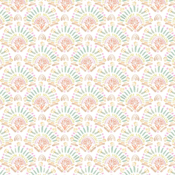 Flower Medallion in Wildflowers