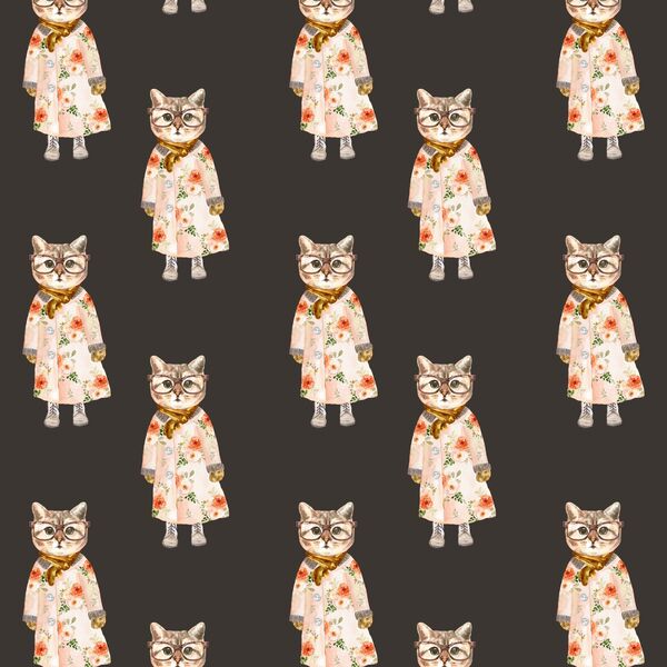 Little Miss Kitty in Brown