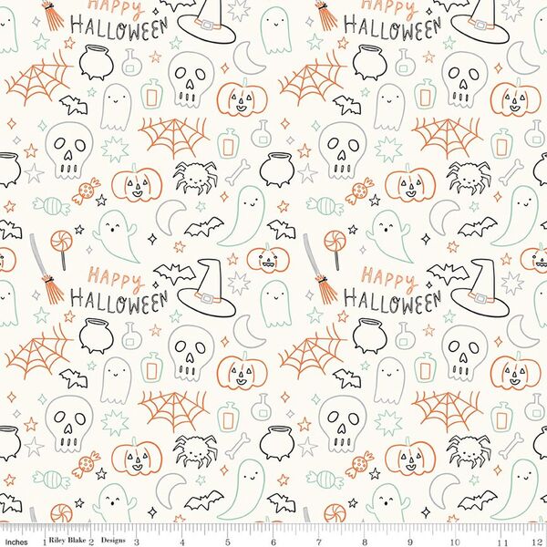 Halloween in Icons Cloud