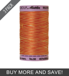 Rust Ombre (9085-9834) - Silk Finish Cotton Multi 50wt - 500 Yards (3 Pack)