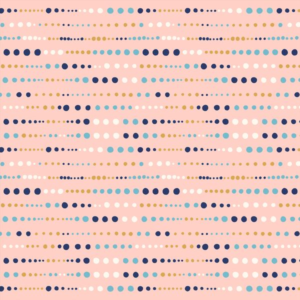 Spotted Stripe in Dawn Pink