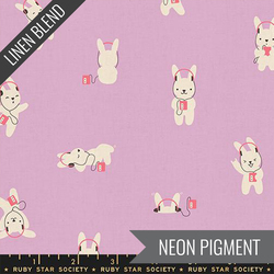 Rabbeats Linen in Wisteria Neon