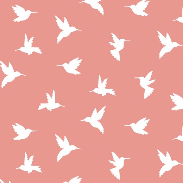 Hummingbird Silhouette in Tulip