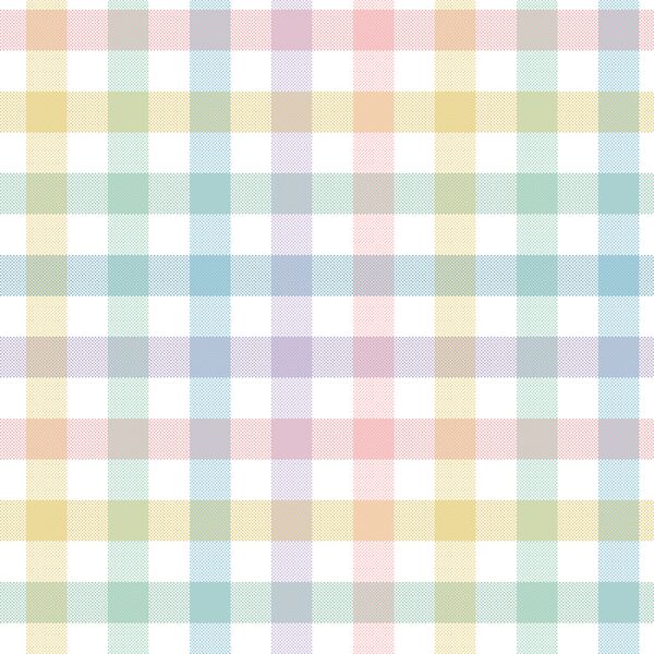 Spring Gingham in Pastel Rainbow