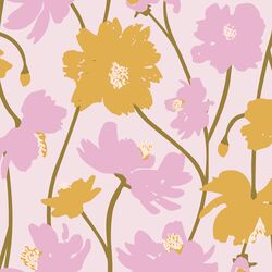 Large Frilly Floral in Light Lilac