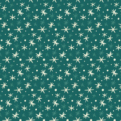 First Flurries in Teal