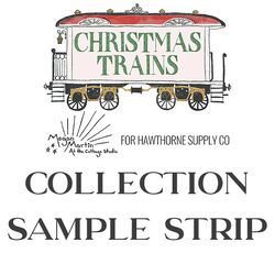 Christmas Trains Sample Strip