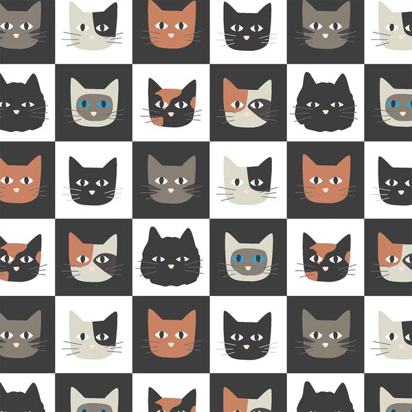 Checkerboard Cats in Feline