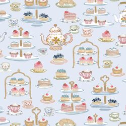 Desserts in Blueberry Cream