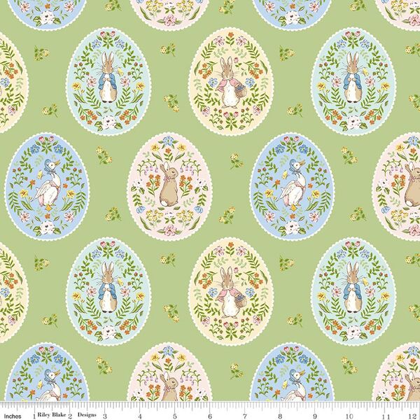 Painted Eggs in Honeydew