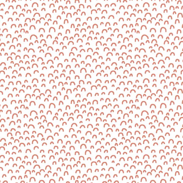 Doodle in Desert Rose on White