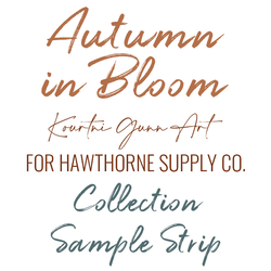 Autumn in Bloom Sample Strip