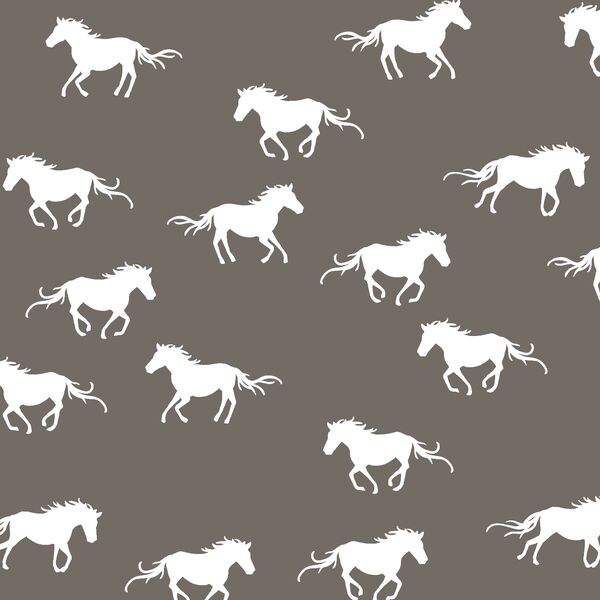 Horse Silhouette in Stone