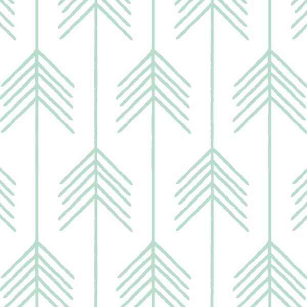 Vanes in Mint on White