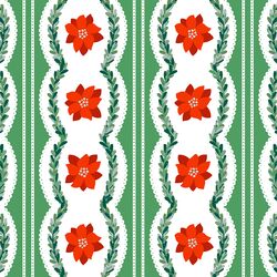 Holiday Ribbon in Wreath Green