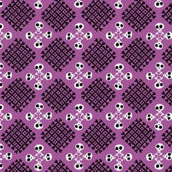 Checker Bone in Purple