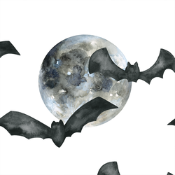 Large Moonlight Bats in White