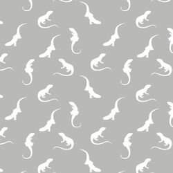 Iguana Silhouette in Pebble