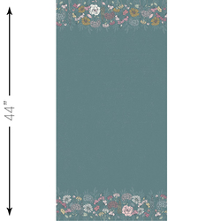 Growing Love Border in Teal