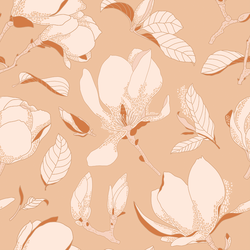 Magnolia Bloom in Peach