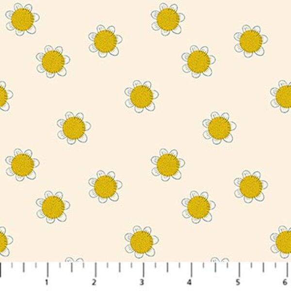 Floral Dots in Cream