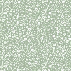 Tea Party Calico in Sage Green
