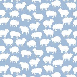 Sheep Silhouette in Water