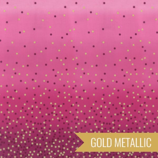 Ombre Confetti Metallic in Magenta