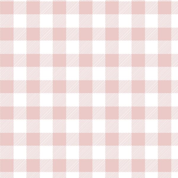 Medium Buffalo Plaid in Blush