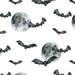 Moonlight Bats in White