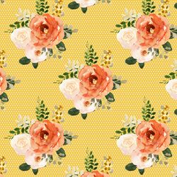 Parisian Bouquet in Yellow Polka Dots