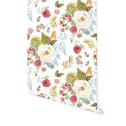 Rustic Blooms in White