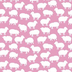 Sheep Silhouette in Begonia