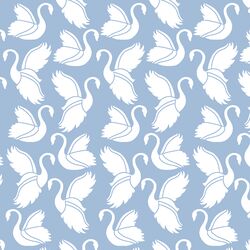 Swan Silhouette in Water