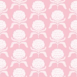 Roses Silhouette in Rose Pink
